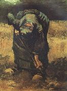 Vincent Van Gogh, peasant Woman Digging (nn04)